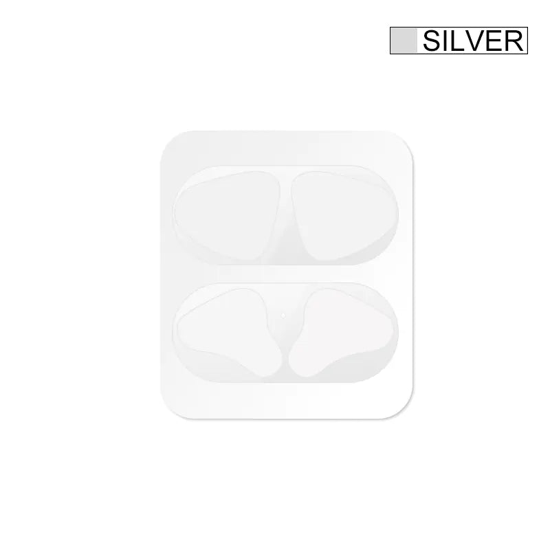 Metallic Dust-Proof Sticker for AirPods with Totoro Case